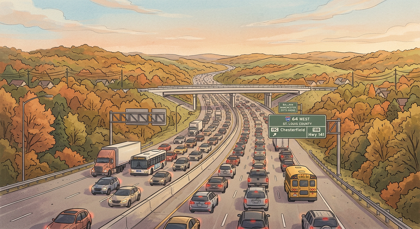 Richmond Heights Man Killed on I-64 After Semi Loses Tires Near I-270